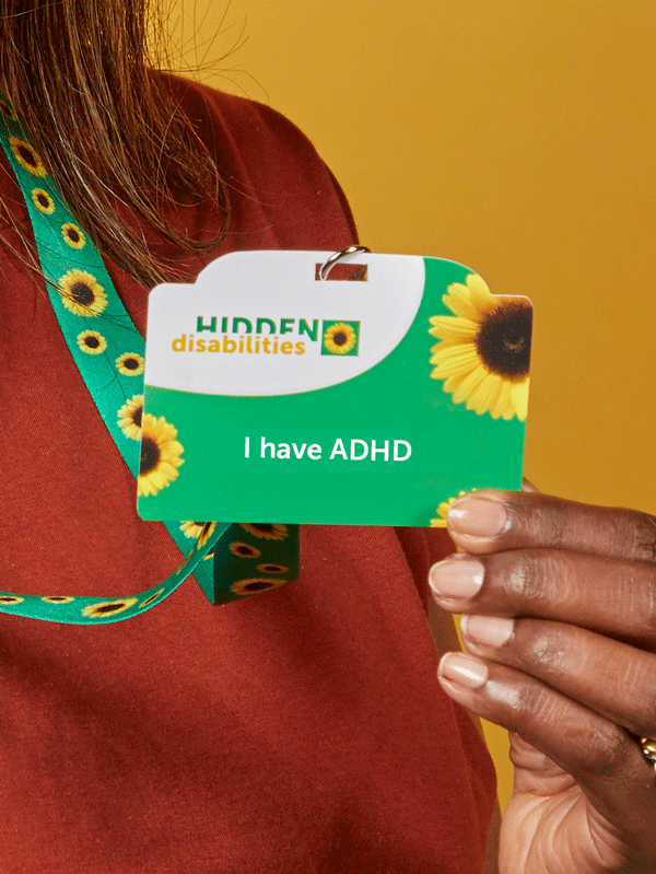 ADHD ID Card & Lanyard with Cover