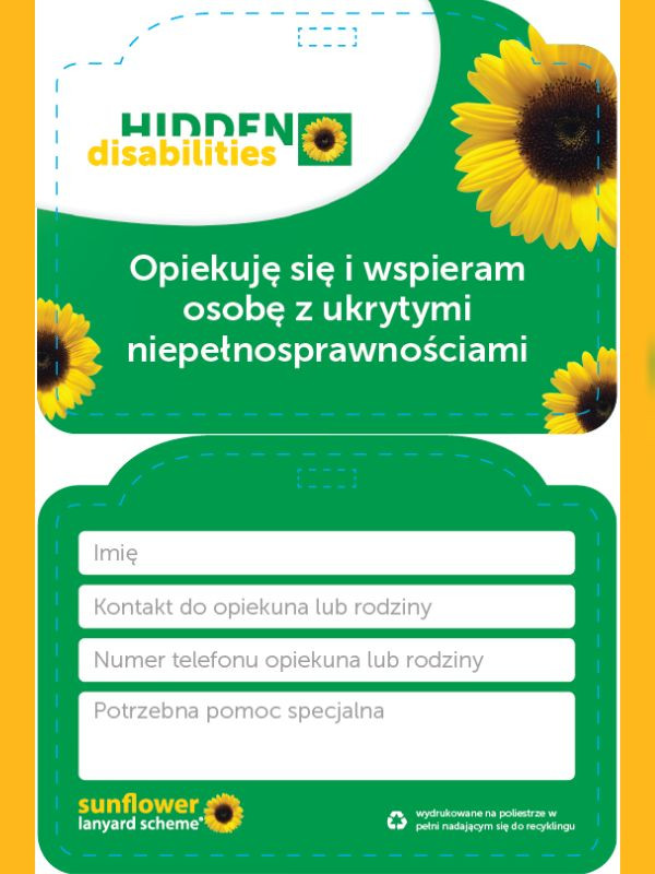 Identyfikator Opiekuna z smyczą i etui