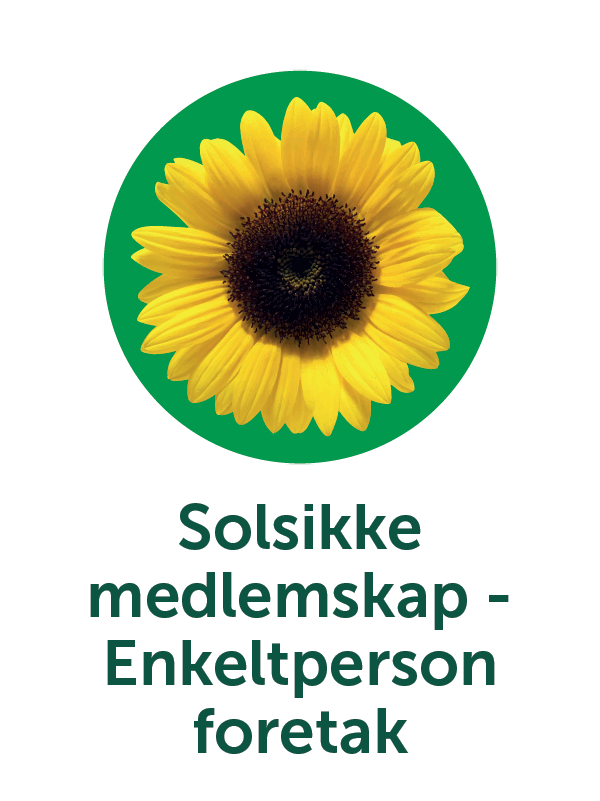 Solsikkemedlemskap - Enkeltpersonforetak – for små bedrifter 