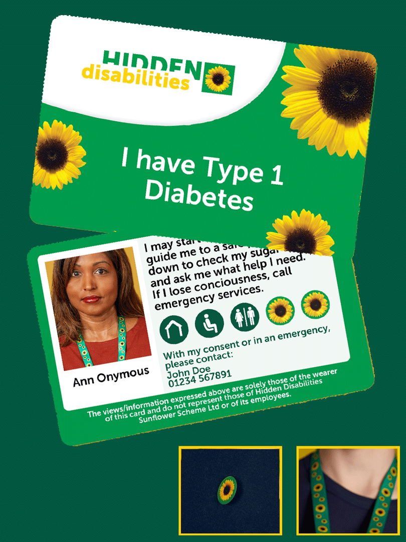 Diabetes Type 1 Card - Personalized