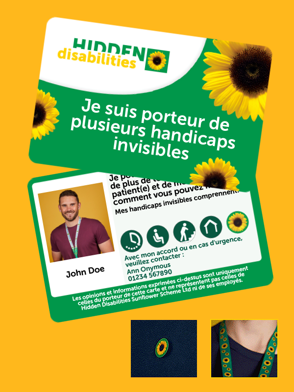 Carte pour handicaps invisibles multiples - Personnalisée 