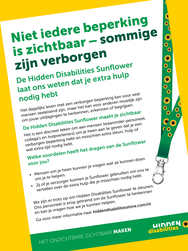 Hidden Disabilities Sunflower poster