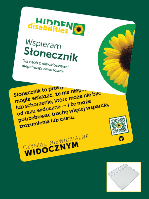 Smycz Wspierająca z Kartą, Etui i Przypinką