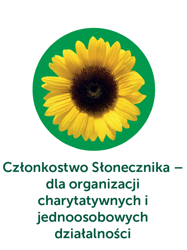 Członkostwo Słonecznika – dla organizacji charytatywnych i jednoosobowych działalności