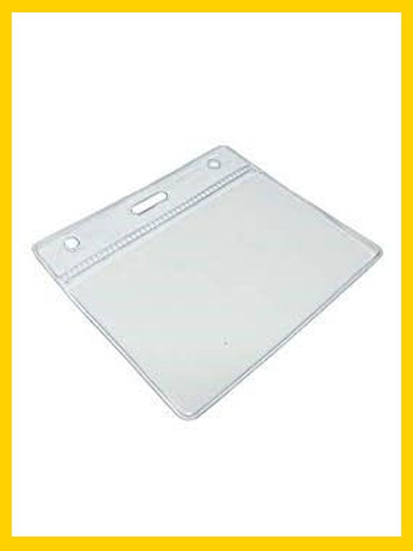 Paket med 100 genomskinliga plastfickor