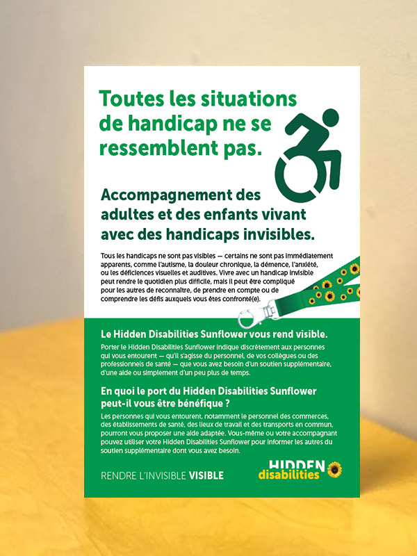 Chevalets A4 personnalisés Sunflower