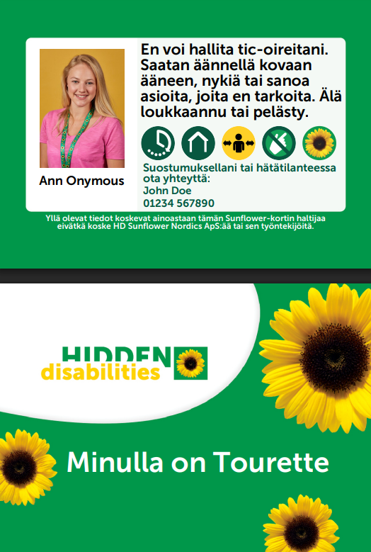 Touretten oireyhtymä – personoitava kortti