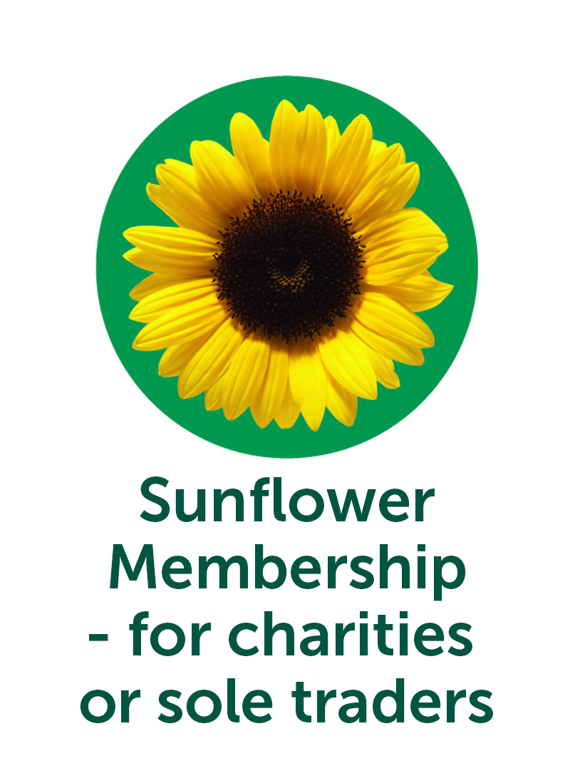 Sunflower Membership - for charities or sole traders
