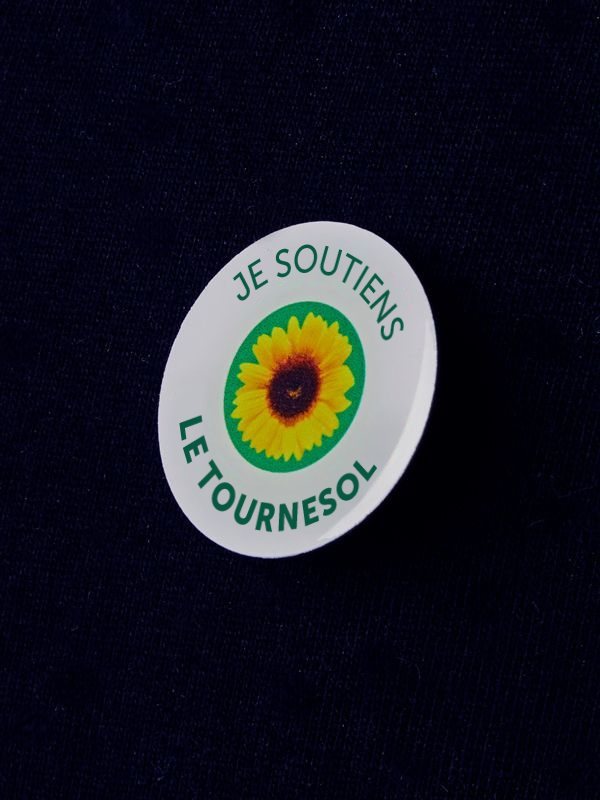 Lot de badges ronds de soutien