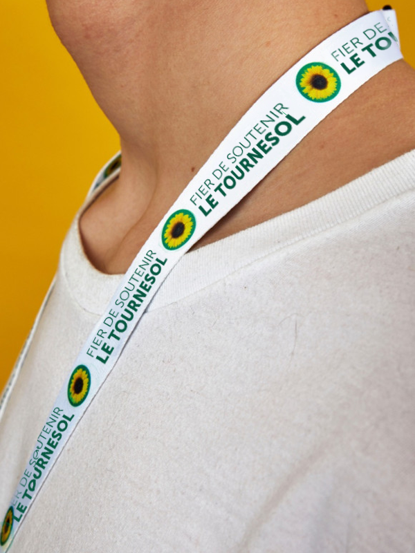 Lot de 10 lanyards de soutien Sunflower