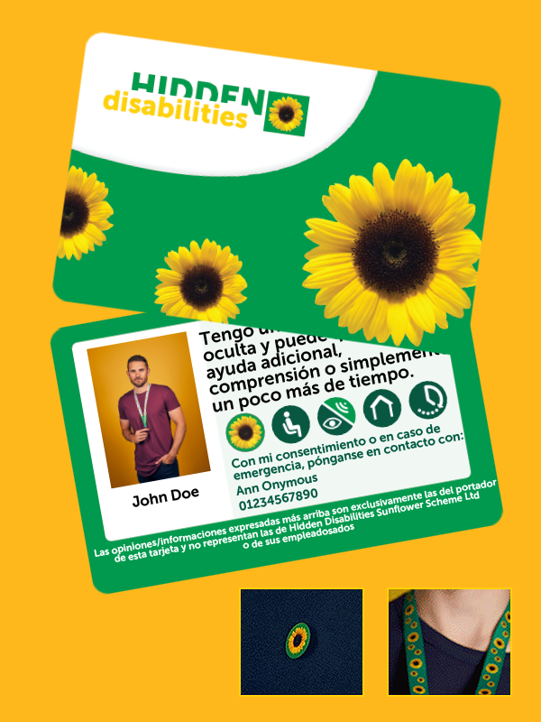 *Tarjeta de Identificación Girasol - Personalizada