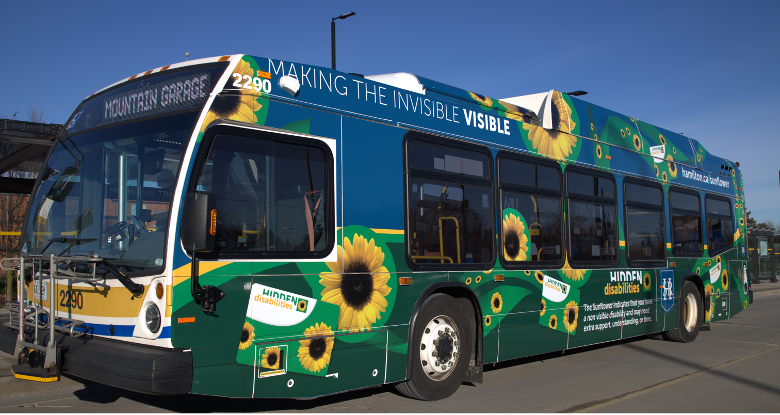 Bus with Sunflower wrap