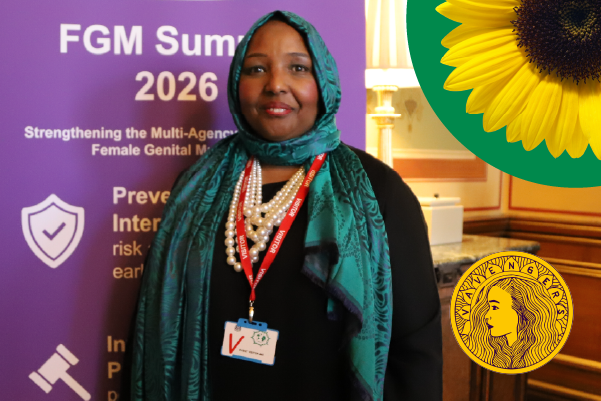 Photo of Huda Mohammed and the Vavengers logo