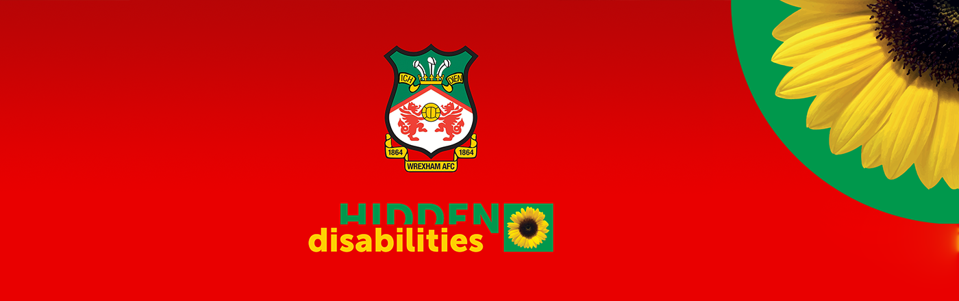 Wrexham AFC team-up with Hidden Disabilities Sunflower 
