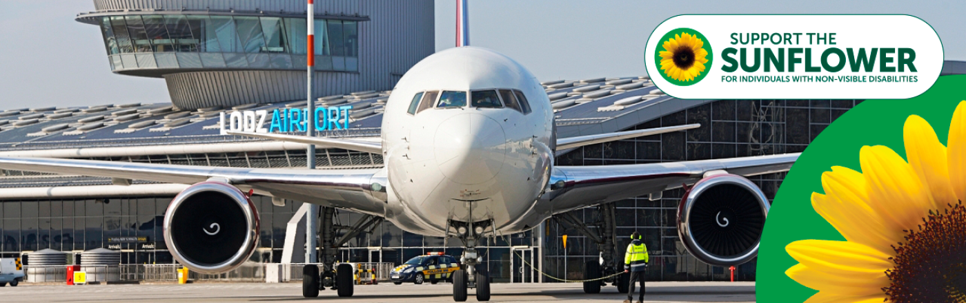 Łódź Airport joins Hidden Disabilities Sunflower