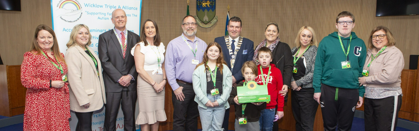 Wicklow County County in Ireland launches the Hidden Disabilities Sunflower