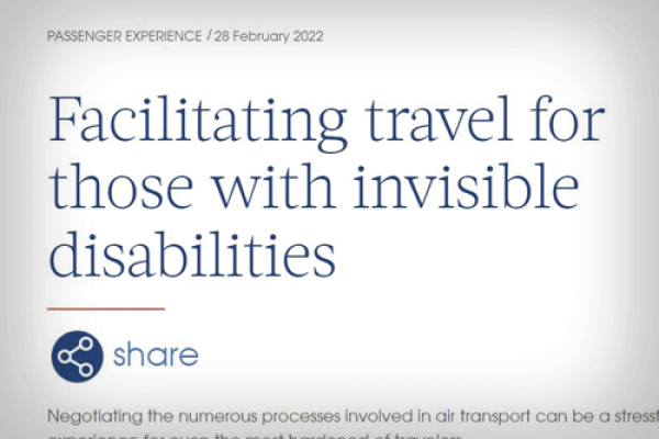 IATA - Facilitating travel for those with invisible disabilities