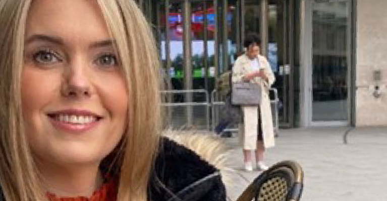 Registered blind with Claire Sisk