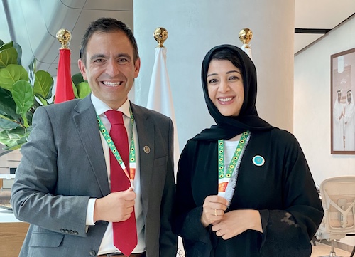 Steven Misfud and her Excellency at World Expo 2020