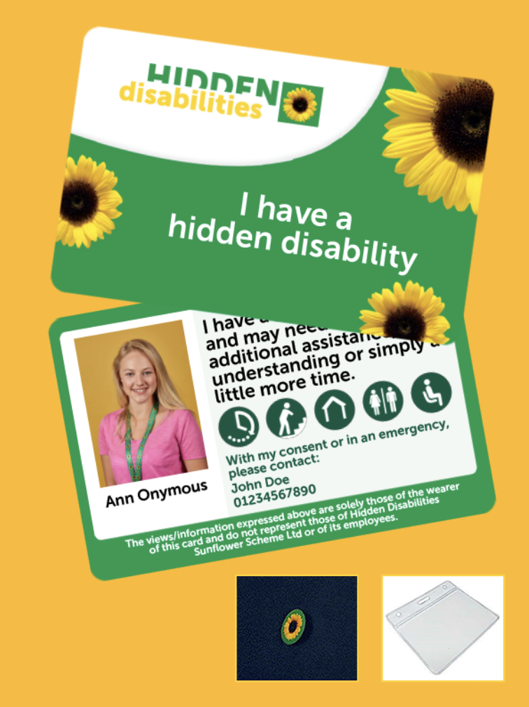 Hidden disability personalised Sunflower card