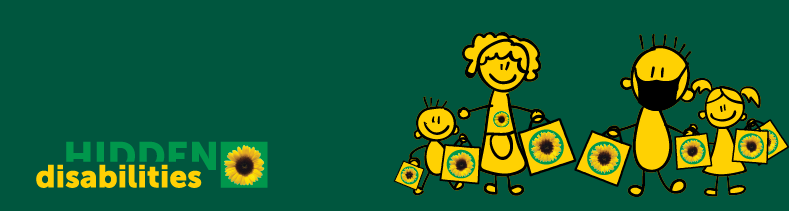 Image of yellow characters shopping on a green background